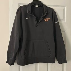 Nike Virginia Tech Embroidered Logo Quarter Zip